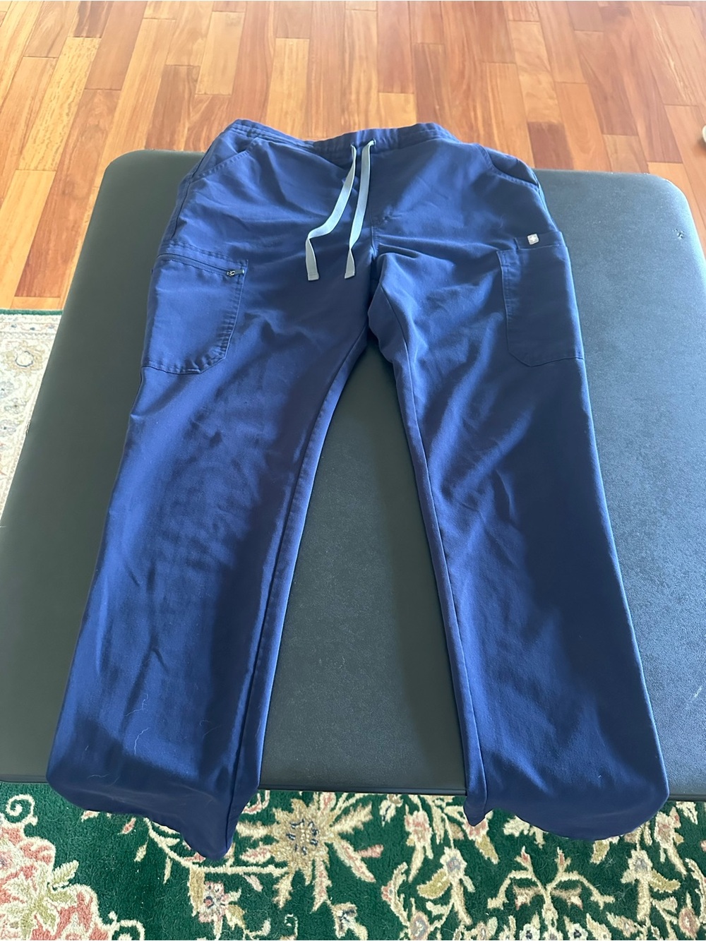 Figs Scrubs Men's Navy Drawstring Jogger Pants Size Medium Tall